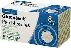 Menarini Glucoject Pen Needles 32G 8mm 100τμχ