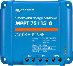 Victron Energy MPPT Solar Charge Controller SmartSolar MPPT 75/15 24V / 15A SCC075015060R