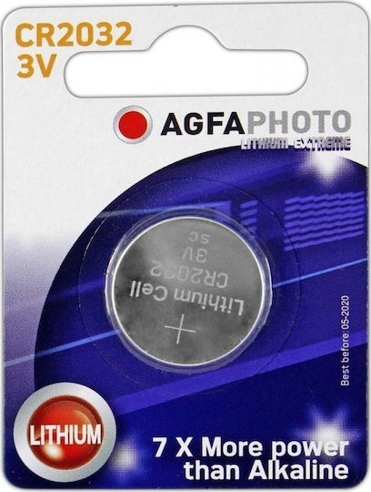 AgfaPhoto Μπαταρία Λιθίου Ρολογιών CR2032 3V 1τμχ