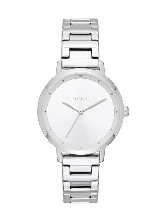 DKNY Modernist Uhr mit Silber Metallarmband