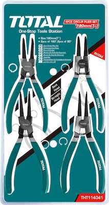 Total Safety Pliers Straight Set Length 180mm 4pcs