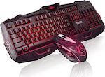 Marvo Combo KM400 & G1 Set Gaming Tastatură cu Taste Iluminate & Mouse (Engleză US)