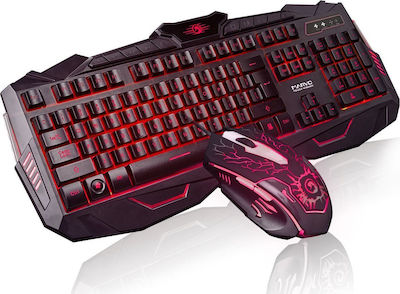 Marvo Combo KM400 & G1 Gaming Keyboard Set with Illuminated keys & Mouse (English US)