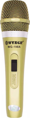 WVNGR Dynamic Microphone WG-198A Handheld for Voice In Gold Colour