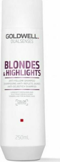 Goldwell Dualsenses Blonde & Highlights Anti Yellow Șampon Pentru Volum și Păstrarea Culorii Pentru Păr Vopsit 250ml