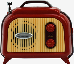 Legami Milano Legami MINI VINTAGE RADIO Retro Επιτραπέζιο Ραδιόφωνο Μπαταρίας Καφέ