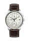 Zeppelin 100 Years Watch Chronograph Battery with Brown Leather Strap