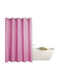 Das Home 1074 Fabric Shower Grommet Curtain 180x200cm Pink 420120001074