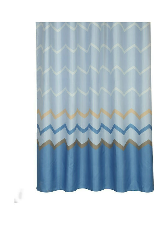 Nef-Nef Reidar Shower Curtain Fabric 180x180cm Blue 019002