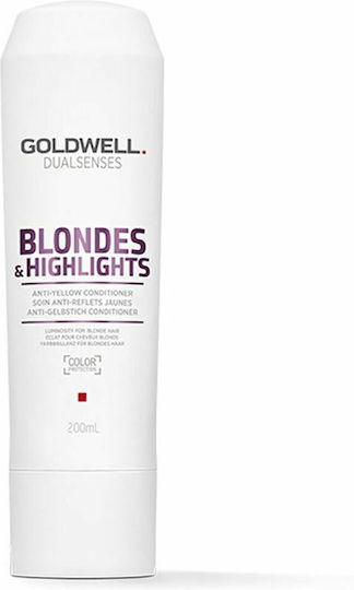 Goldwell Dualsenses Blonde & Highlights Anti Yellow Conditi Conditioner Διατήρησης Χρώματος για Βαμμένα Μαλλιά 200ml