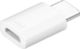 Samsung Μετατροπέας USB-C male σε micro USB female Λευκό 1τμχ GH98-40218A