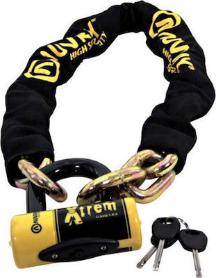 Auvray Chaine Xtrem L170 170cm Motorcycle Anti-Theft Chain with Lock in Black