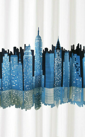 San Lorentzo City Perdea de Baie Țesătură 180x180cm Albastru 2026