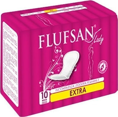 Flufsan Lady Extra Inkontinenz-Pads Normale Flüssigkeit 4 Tropfen 10Stück