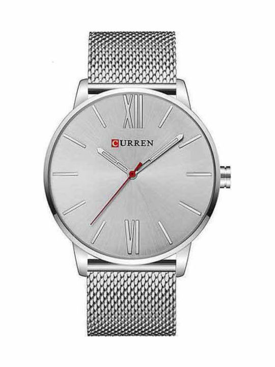 Curren Herrenuhr 44mm Batterie mit Metallarmban...