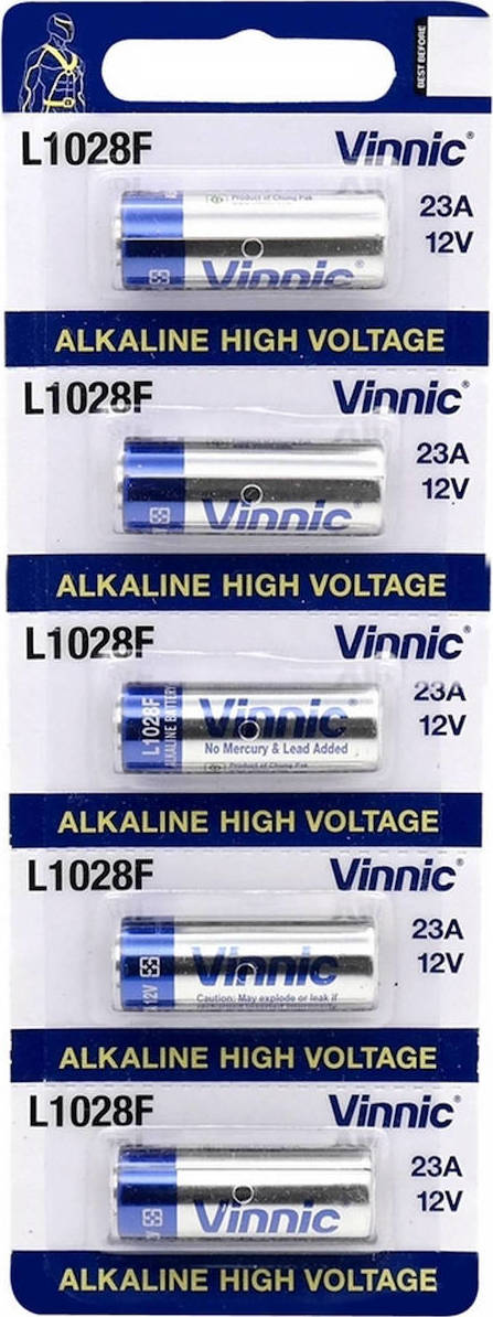 VINNIC 12V Alkaline A23 battery