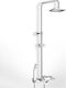La Torre Java Coloană De Duș Cu Mixer De Cadă 110cm Argintie