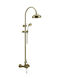 Bugnatese Oxford Adjustable Shower Column with Bathtub Mixer 92-125cm Silver