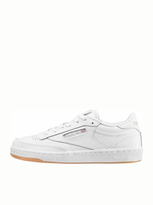 Reebok Club C 85 Γυναικεία Sneakers White / Light Grey / Gum