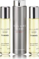 Chanel Allure Homme Sport Eau Extrême & 2 Refills Мъжки Парфюмен Комплект с Тоалетна Вода 2 Бройки