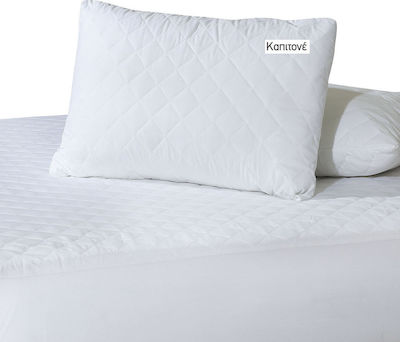 Das Home Super-Double Quilted Mattress Cover Fitted 1027 White 160x200cm