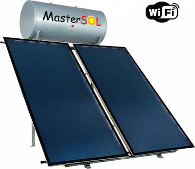 MasterSOL Plus WiFi Ηλιακός Θερμοσίφωνας 200 λίτρων Glass Διπλής Ενέργειας με 4τ.μ. Συλλέκτη