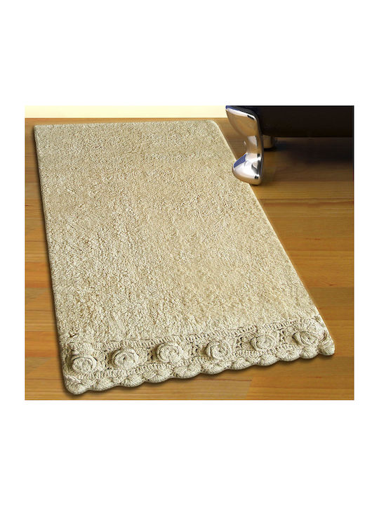 San Lorentzo Bath Mat Cotton 270 Lace Ecru 50x80cm