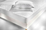 La Luna Single Quilted Mattress Cover Fitted Luxurious White 100x200+35cm