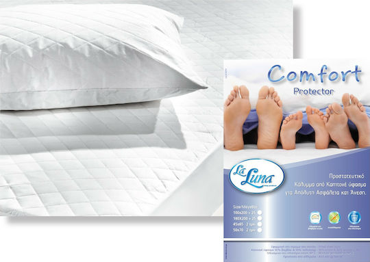 La Luna Protecție pentru Saltea Single cu Fustă Comfort Alb 100x200+30buc