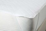 Nima Double Quilted Mattress Cover with Elastic Straps Abbraccio White 150x200cm