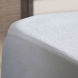 Nef-Nef Single Waterproof Terry Mattress Cover Fitted Πετσετέ White 100x200cm