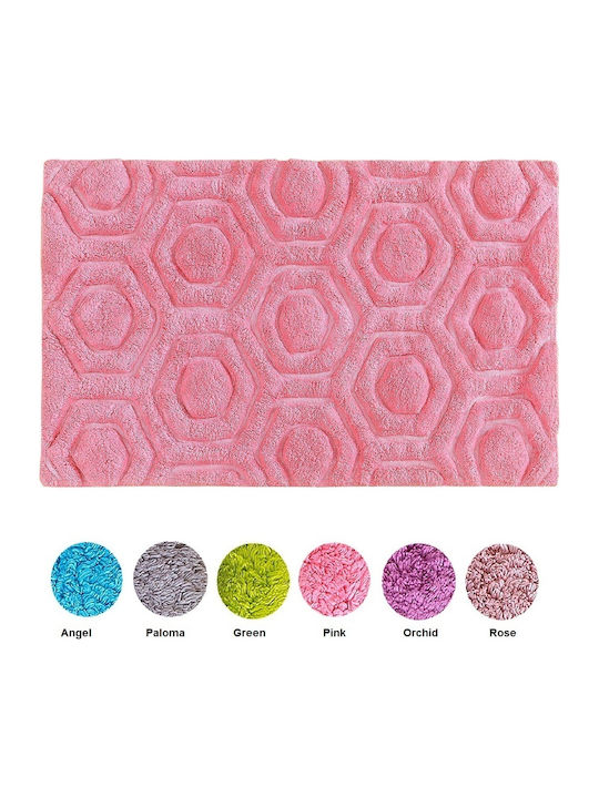 Palamaiki Bath Mat Cotton Beewii Pink 50x80cm