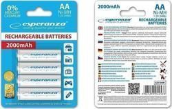Esperanza AA 2000mAh (4τμχ) Esperanza AA 2000mAh (4τμχ)