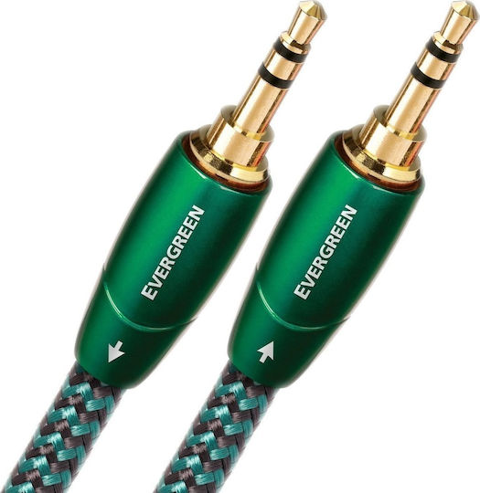 Audioquest Audio Cable 3.5mm Male - 3.5mm Male Green 2m with Gold Plated Terminals
