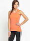 Adidas Tank Top Damen Sportliches Bluse Ärmellos Orange