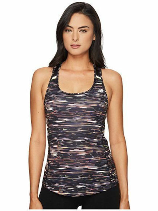 New Balance Ice Printed Tank Damen Sportlich Bluse Ärmellos Mehrfarbig