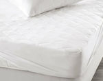 Rythmos Single Quilted Mattress Cover Fitted 160 White 100x200+30cm