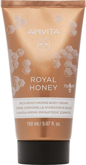 Apivita Royal Honey Moisturizing Cream Body for Dry Skin 150ml