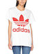 Adidas Trefoil Big Women's Athletic T-shirt White