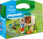 Playmobil Koffer Land Sich um die Kaninchen kümmern für 4+ Jahre