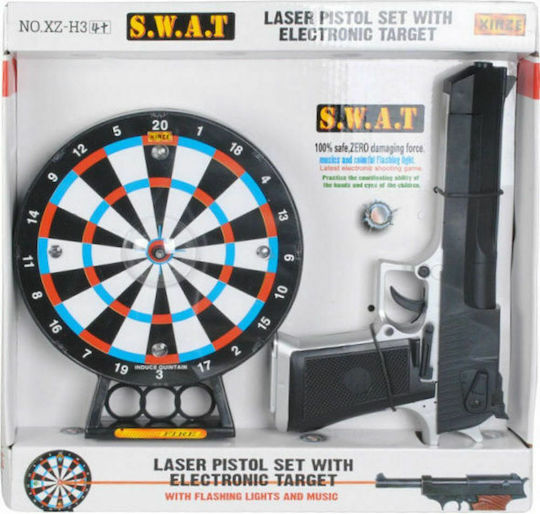 Zita Toys Όπλο Laser με Στόχο Ήχους & Φως Παιδικό Πιστόλι
