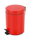 Dimitracas Sydney 05390.003 Metalic Perie pentru coșul de gunoi din baie 5lt Roșu