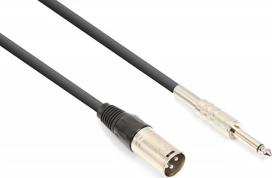 Vonyx Vonyx XLR-Kabel - 6,3mm Stecker Male - Schwarz - 1,5m 177.730