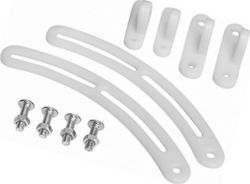 Reer TV Protectors with Screws, βιδωτό, βιδωτο made of Plastic in White Color 2pcs