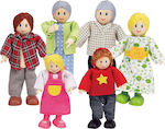 Hape Σετ Ξύλινες Κούκλες για Κουκλόσπιτο "Οικογένεια"