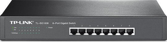 TP-LINK TL-SG1008 v9 Unmanaged L2 Switch with 8 Gigabit (1Gbps) Ethernet Ports