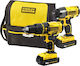 Stanley FMCK465C2 Σετ Κρουστικό Δραπανοκατσάβιδο & Παλμικό Κατσαβίδι 18V με 2 Μπαταρίες 1.3Ah και Θήκη