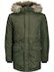 Jack & Jones Herren Winter Jacke Parka Winddicht Green / Rosin