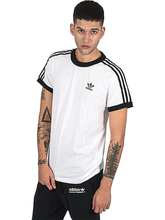 Adidas 3-Stripes Ανδρικό T-shirt Κοντομάνικο Λευκό