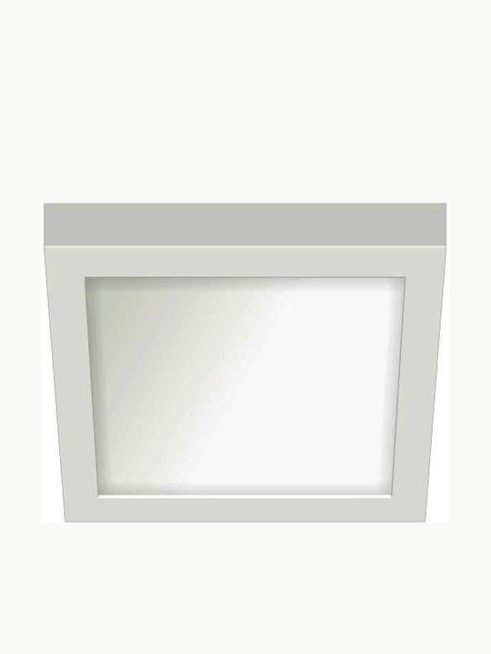 Spot Light Τετράγωνο Εξωτερικό LED Panel Ισχύος 36W με Φυσικό Λευκό Φως 40x40εκ.